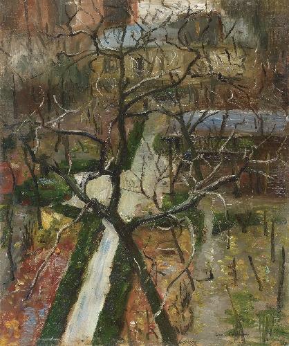 Blick aus dem Berliner Atelier, Lovis Corinth